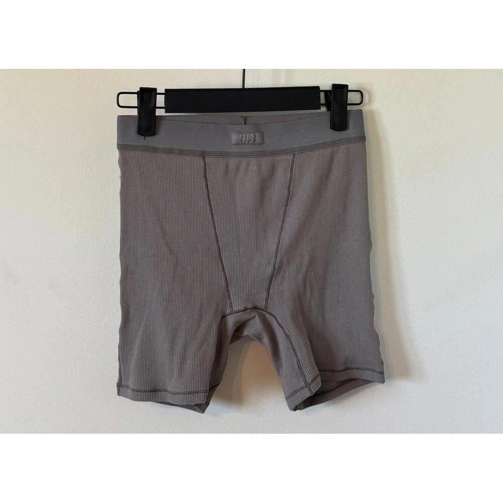 Kim Kardashian SKIMS Cotton‎ Rib Boxer SMALL GREY